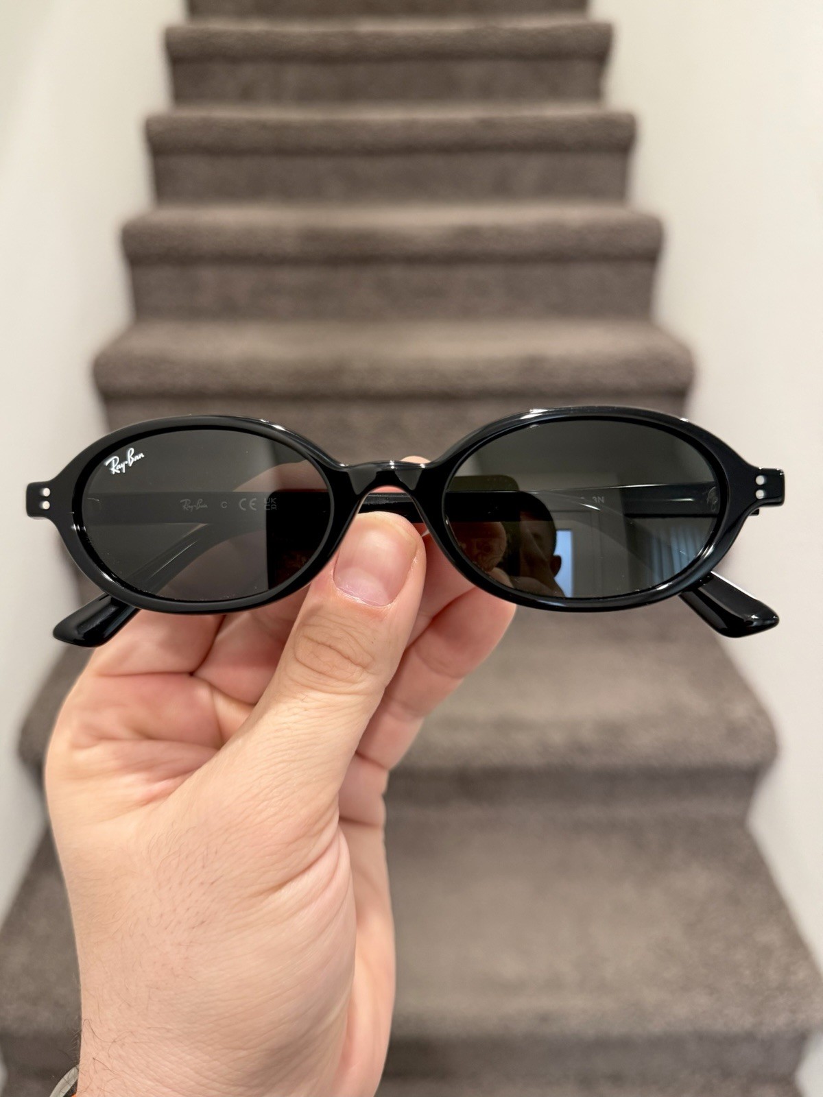 NEW Ray-Ban Khal Oval Sunglasses RB4472 Black 51mm