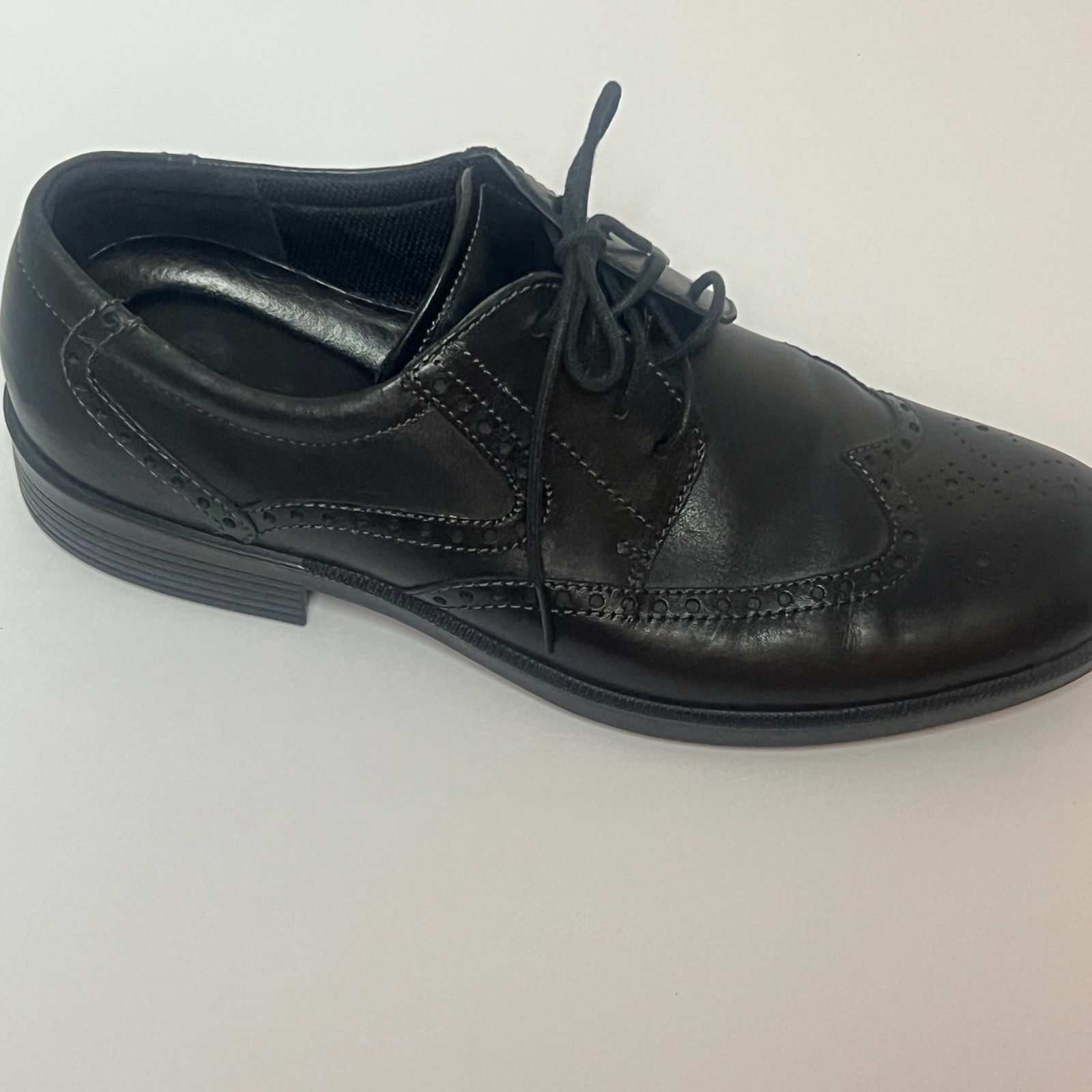 ECCO Metropole London Wingtip Oxford Shoes Men’s Sz 44 US 11 Black New Brogue