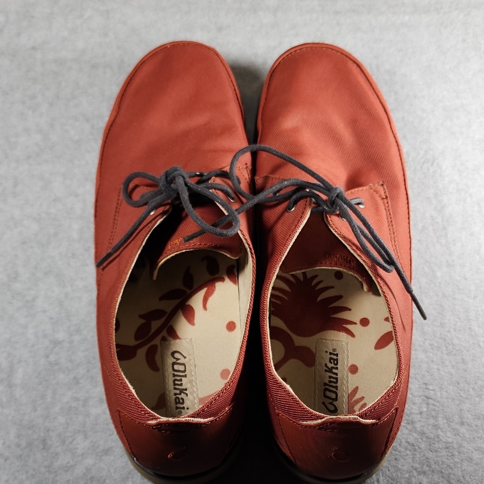 OluKai Nohea Moku Men’s Sneaker Canvas Lace Up Round Toe Casual US 12.5