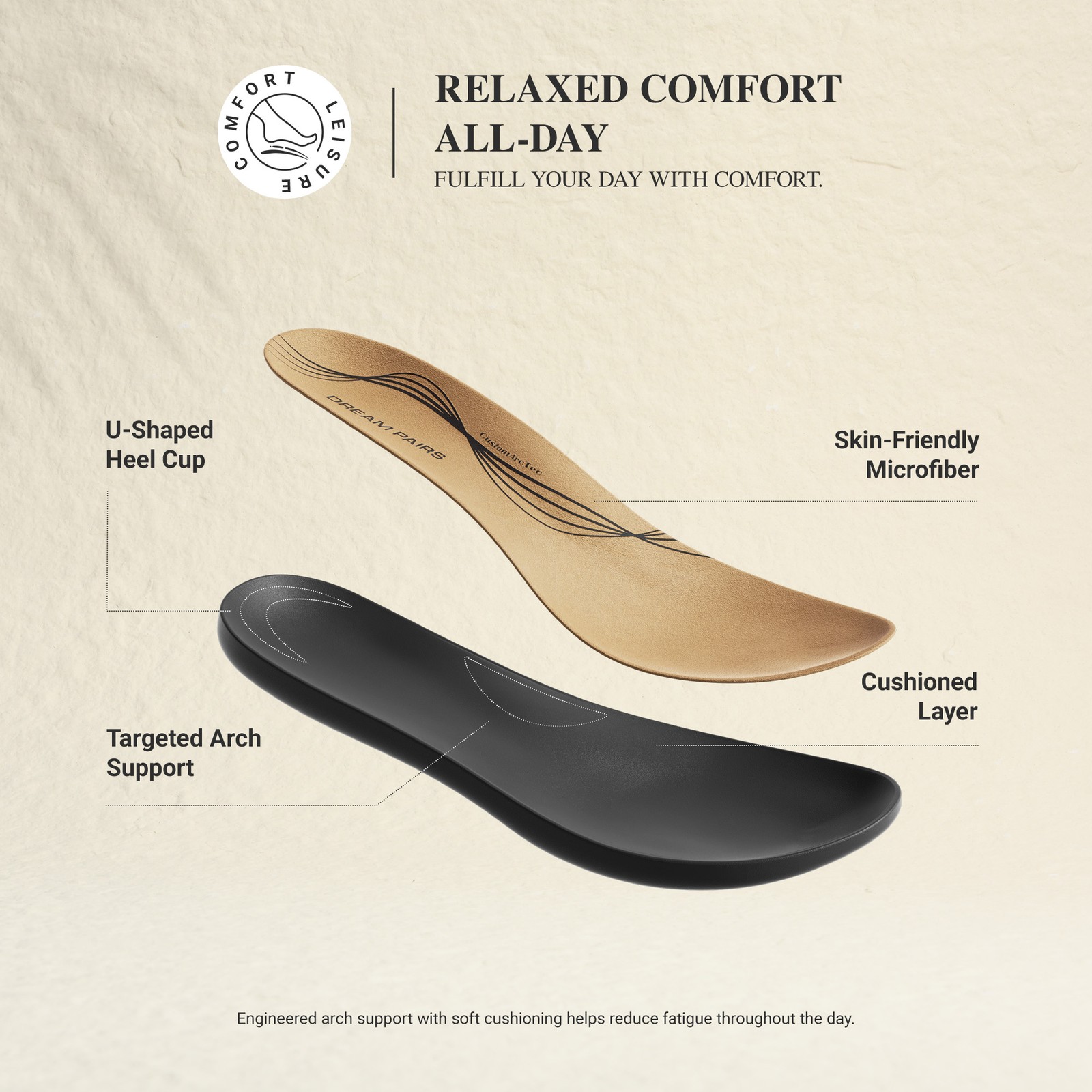 Women T-Strap Flat Sandals Arch Support All Day Comfort Beach Vacation Sandals