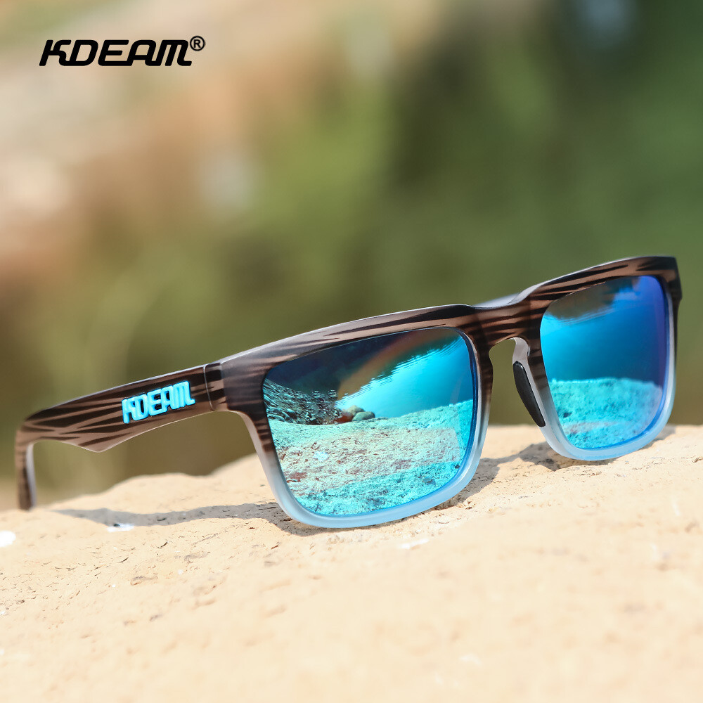 KDEAM Square Polarized Sunglasses Men’s Women Sports Driving UV400 Shade Glasses