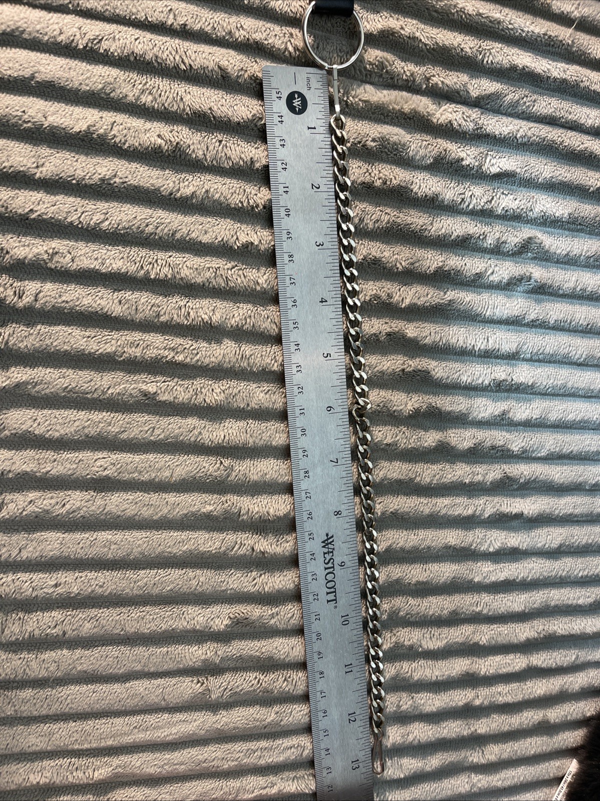 Vtg Replacement Wallet Chain Leather Belt Loop Strap 12” Chain Biker Trucker