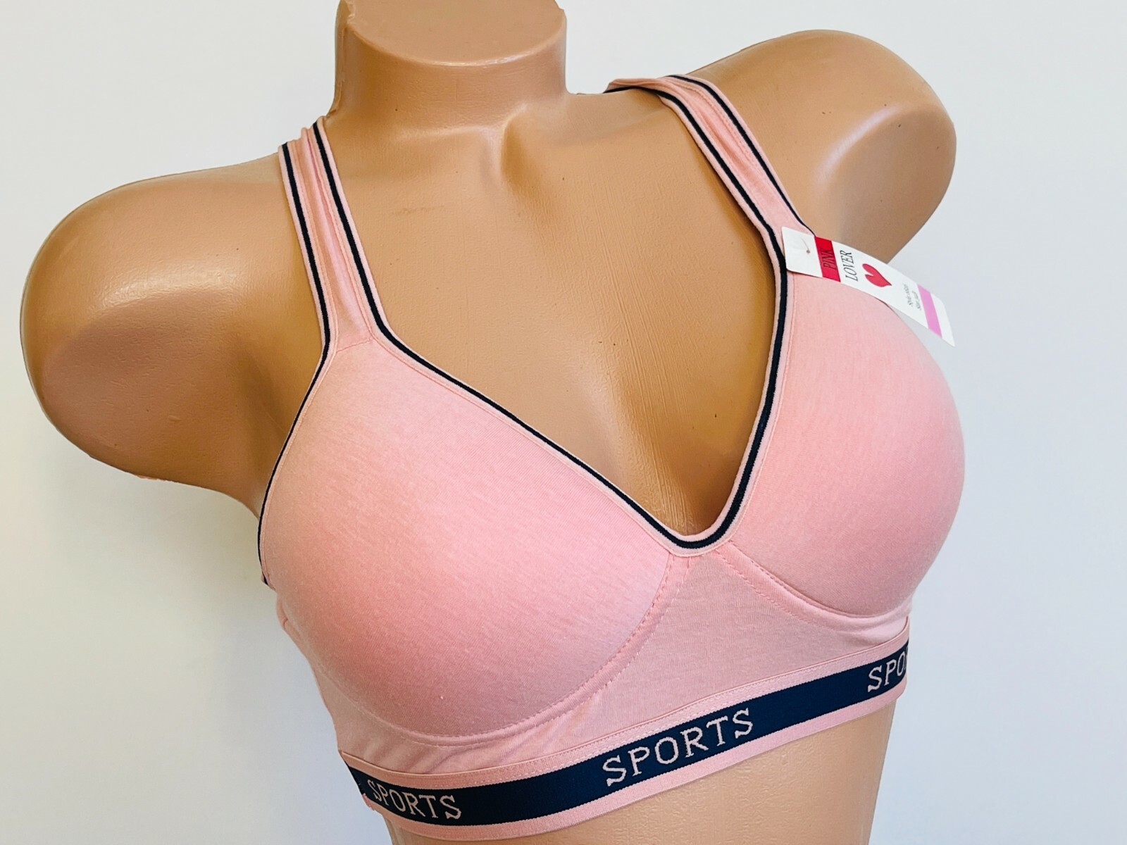 3/6 Pack Racerback Sports Bra Women’s High Impact Running Yoga Workout Bras 6826