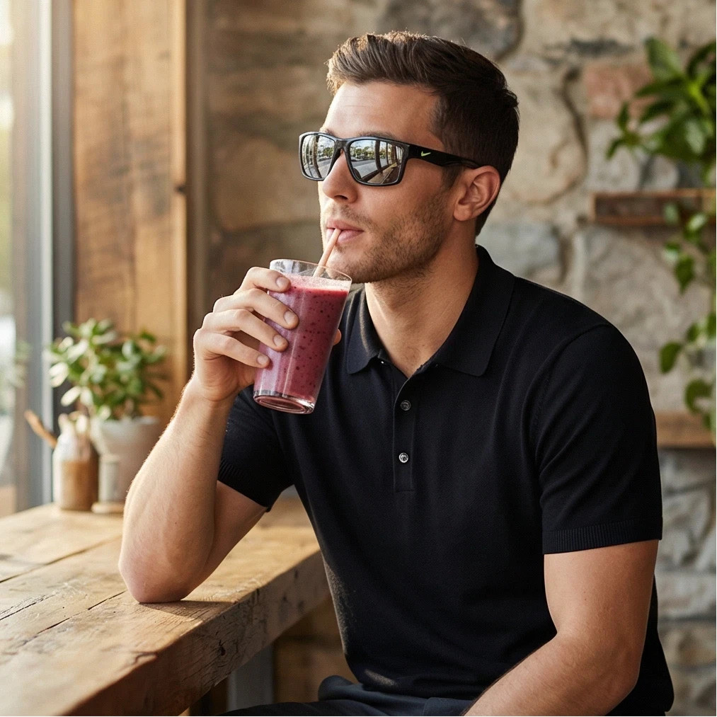 Nike Sunglasses Black Oval Reflective NIKE EV0940 001 65mm Legend