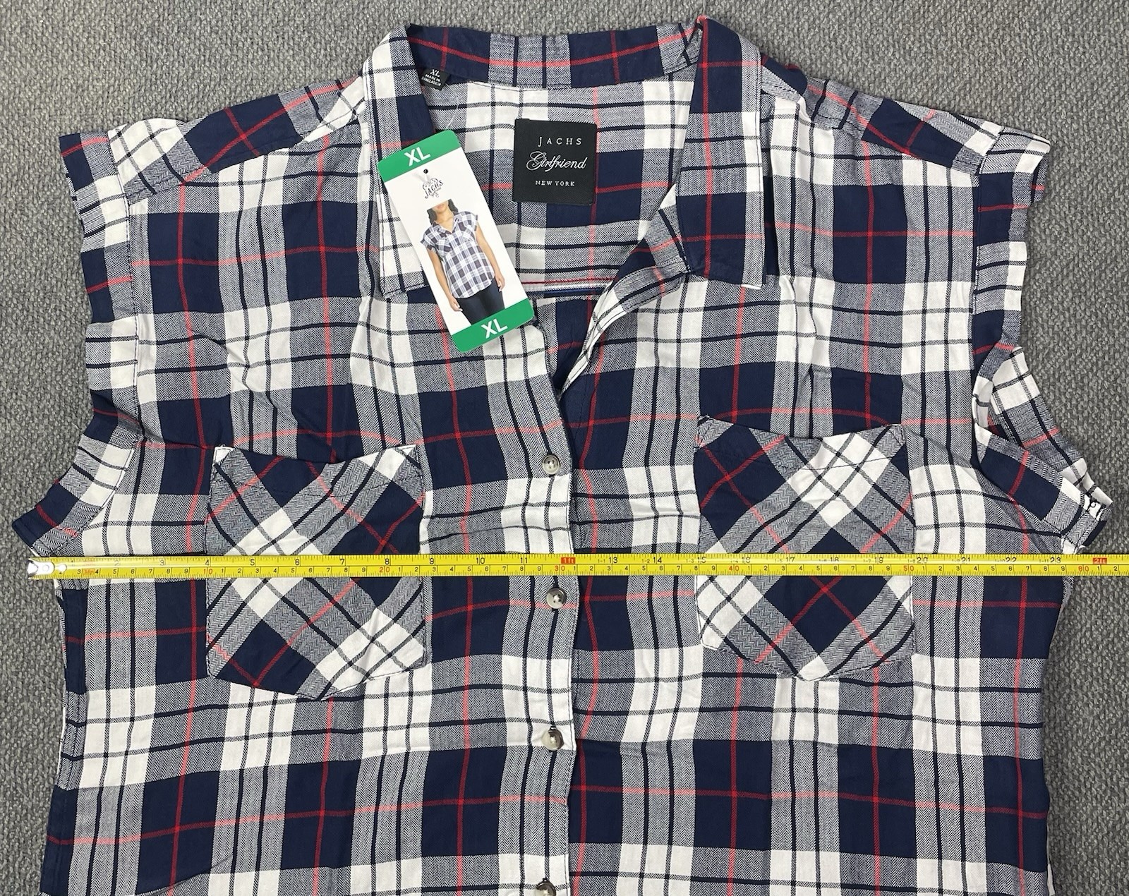 Jachs Girlfriend Ladies Short Sleeve Loose Fit Blouse Pick Your Size & Color NWT