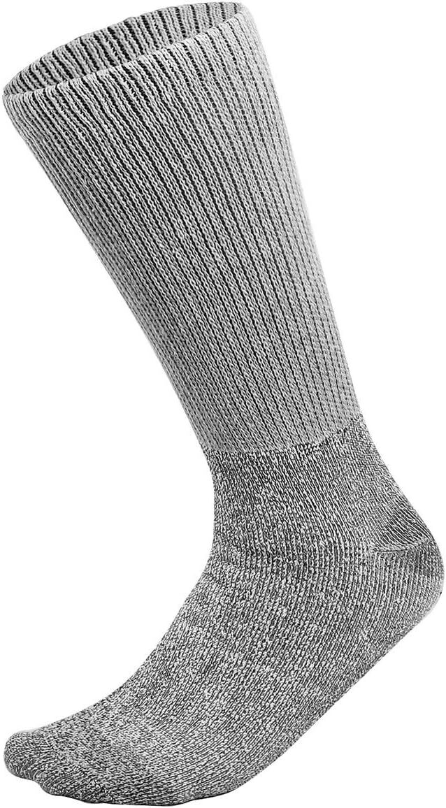 3-12 Pairs Men’s Thermal Diabetic Socks Thick Warm Winter Non-Binding Crew Socks
