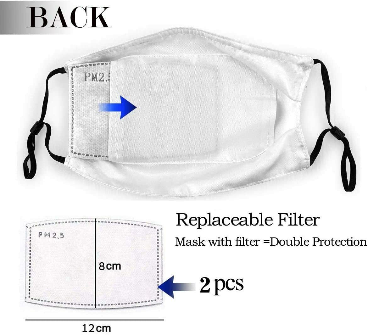 4Pcs x Double Layer Black Cotton 3D Washable Face Mask / Reusable