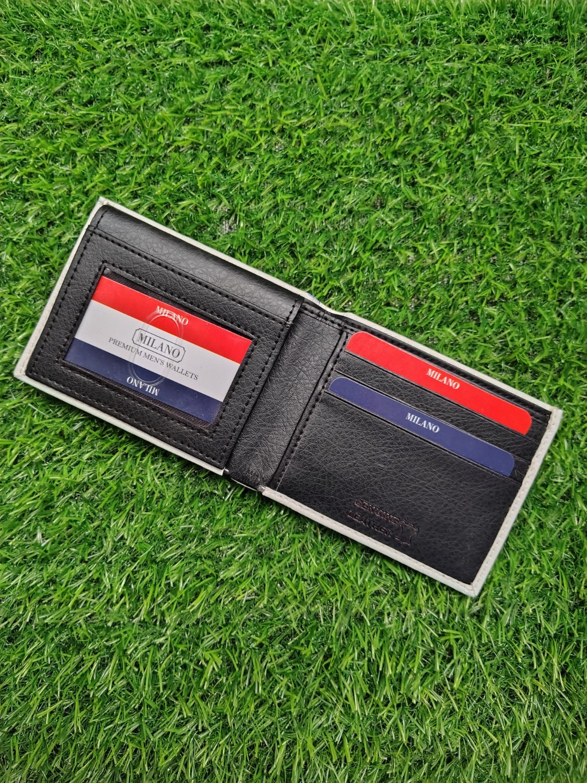 USA $100 One Hundred Dollar Print Men’s Leather Bifold Novelty Wallet