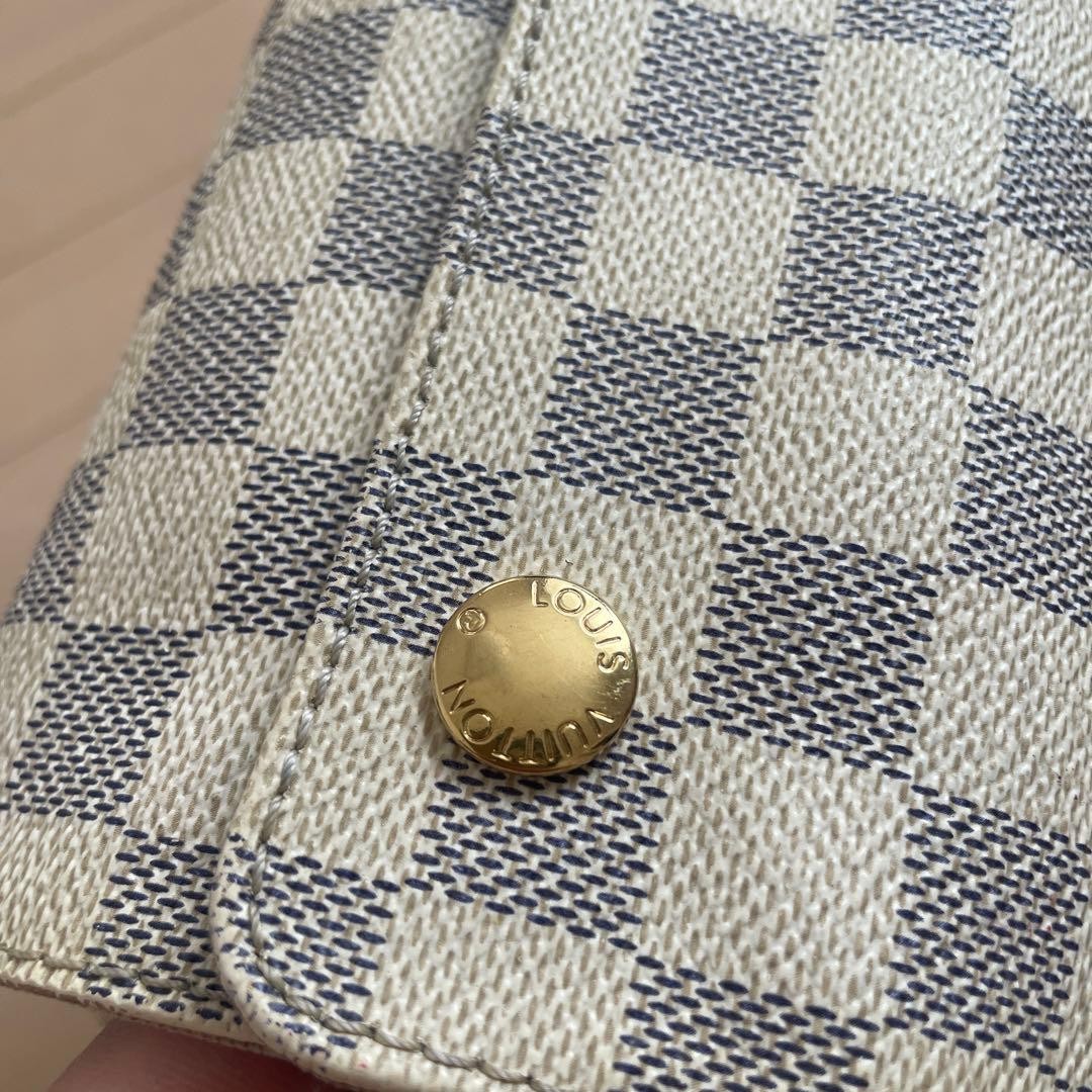 Auth LOUIS VUITTON Damier Azur Naviglio Shoulder Bag Used