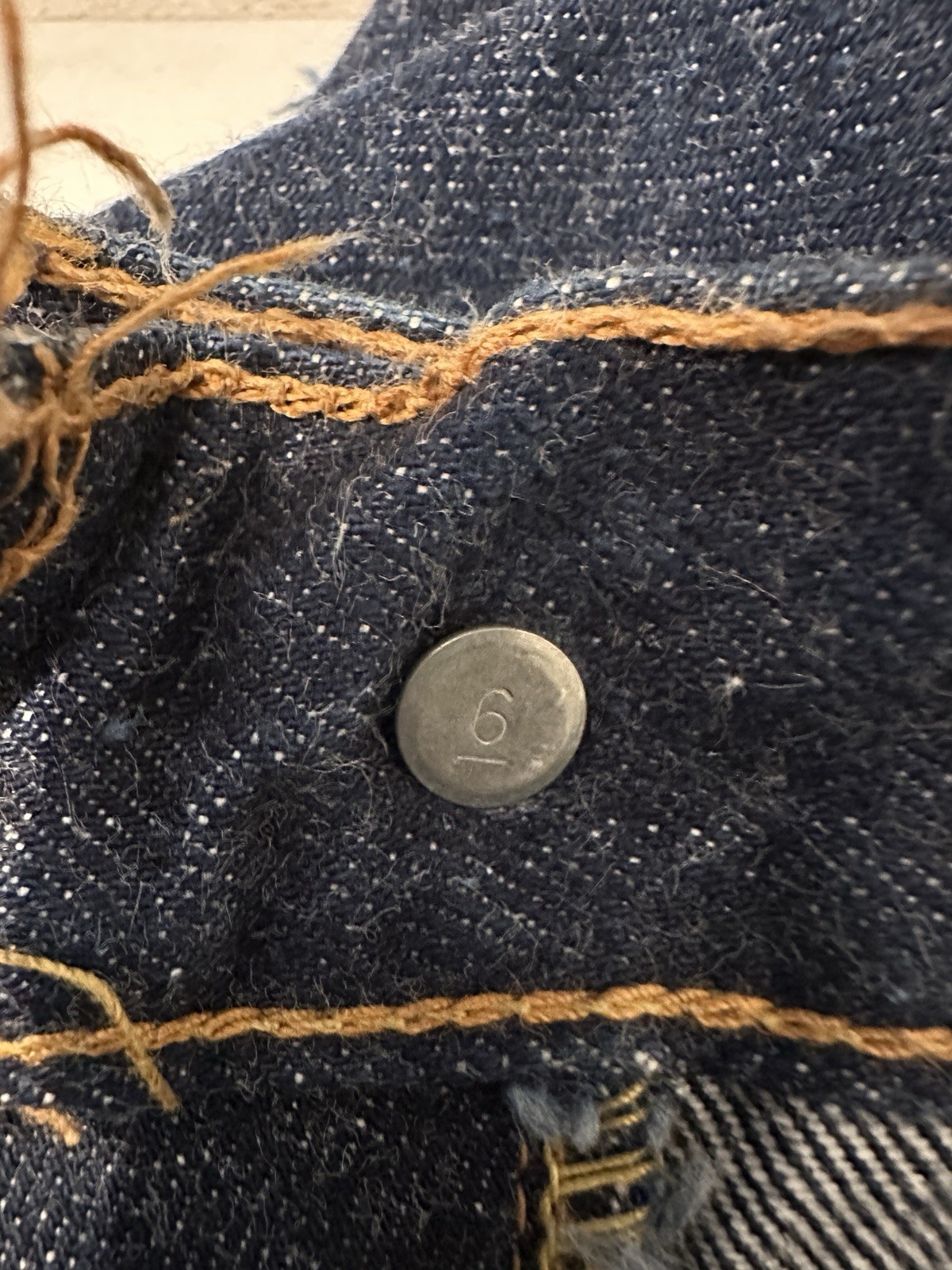 VINTAGE LATE 1960s/EARLY 70s LEVI’S 501 BIG E REDLINE JEANS – FOR PARTS / REPAIR