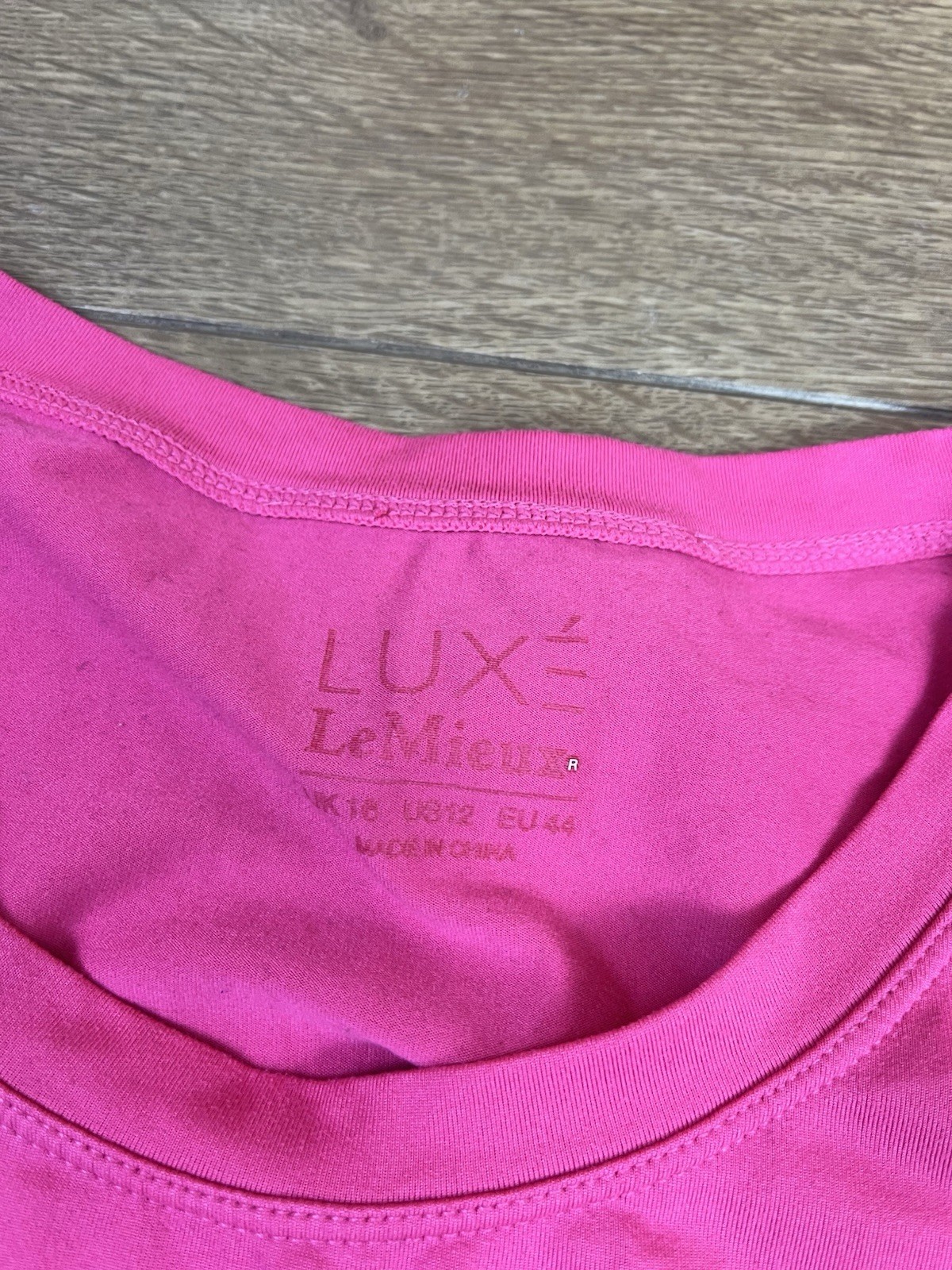 Lemieux Active Top Women’s Size UK 16 Pink Graphic Print Polyester Spandex