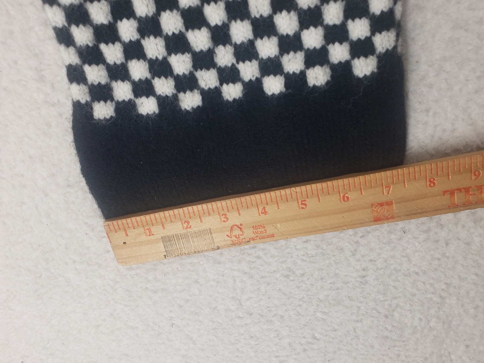 Tach Clothing Pants Womens XS Wool Knit Striped Checkered Pattern Warm