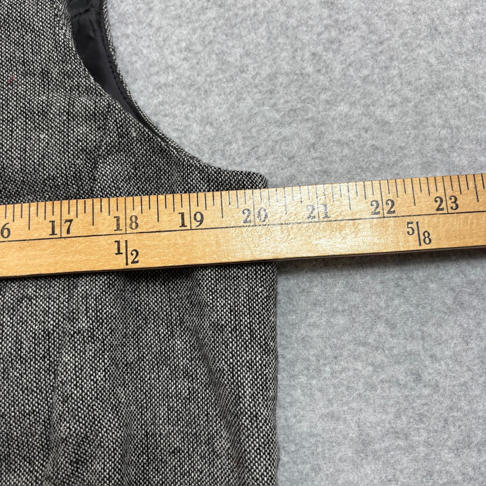 Mustard Seed Vest Woman Medium Gray Moto Minimalist Capsule Academia Heritage