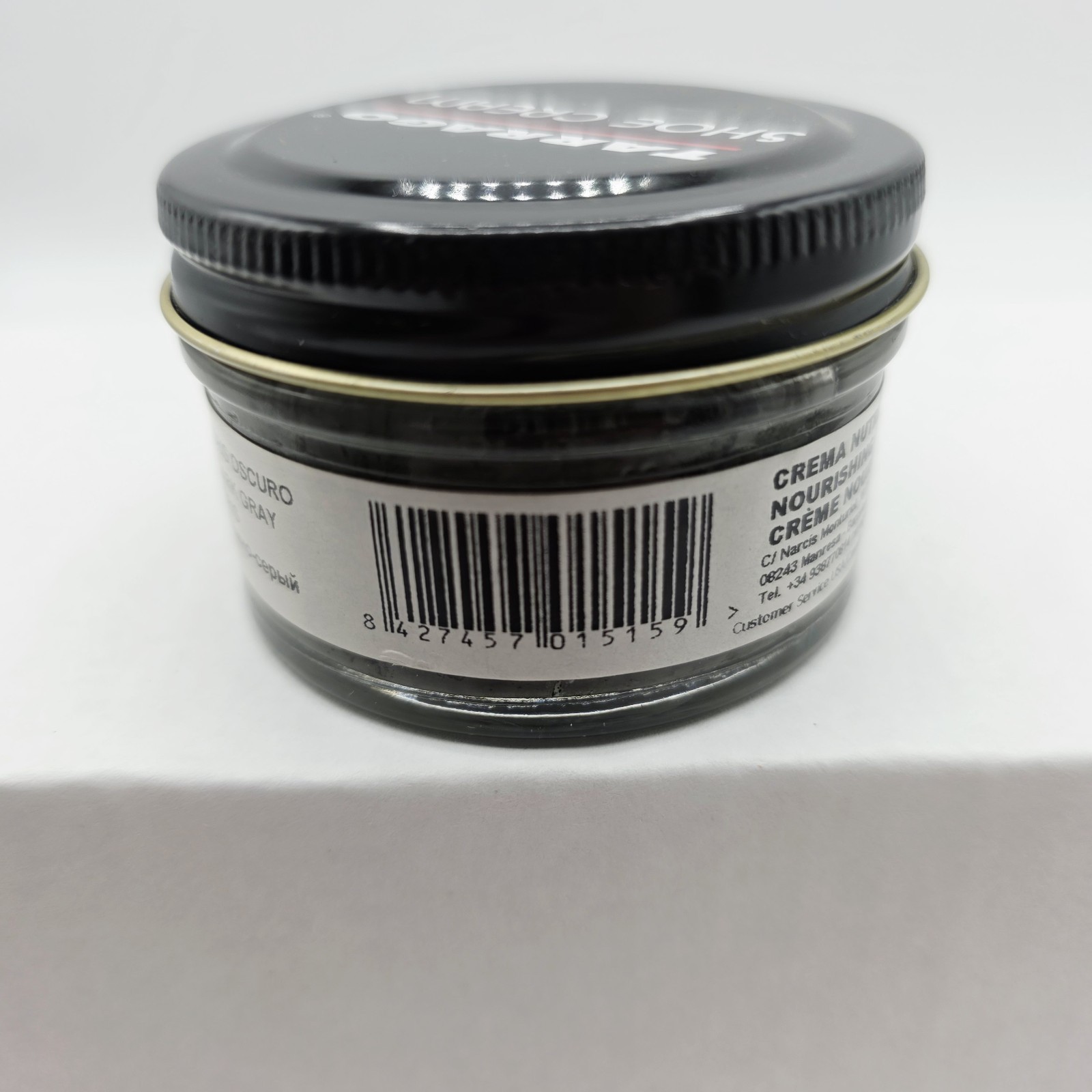 Tarrago Shoe Polish # 15 Dark Gray Cream Leather Protector 1.76 oz. 50ml Boot