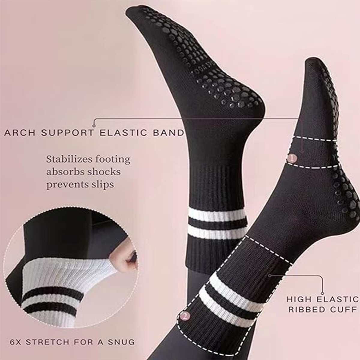 Lot 1-4 Pairs Mens Womens Ankle/Quarter Crew Yoga Sport Casual Cotton Socks US