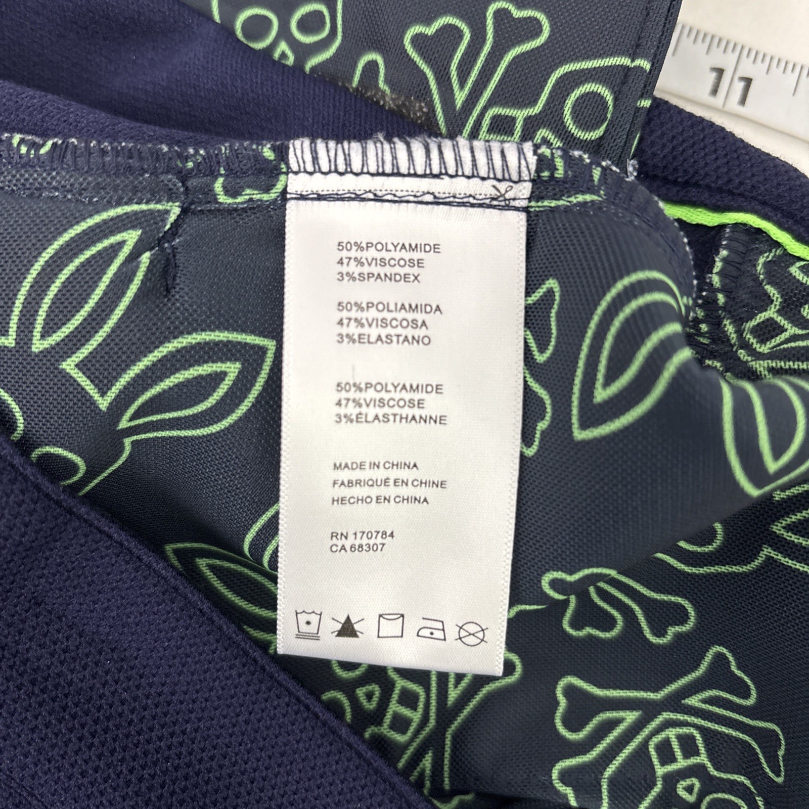 Psycho Bunny Mens Shorts Size 32 Navy Blue Shiro Knit Honeycomb Golf