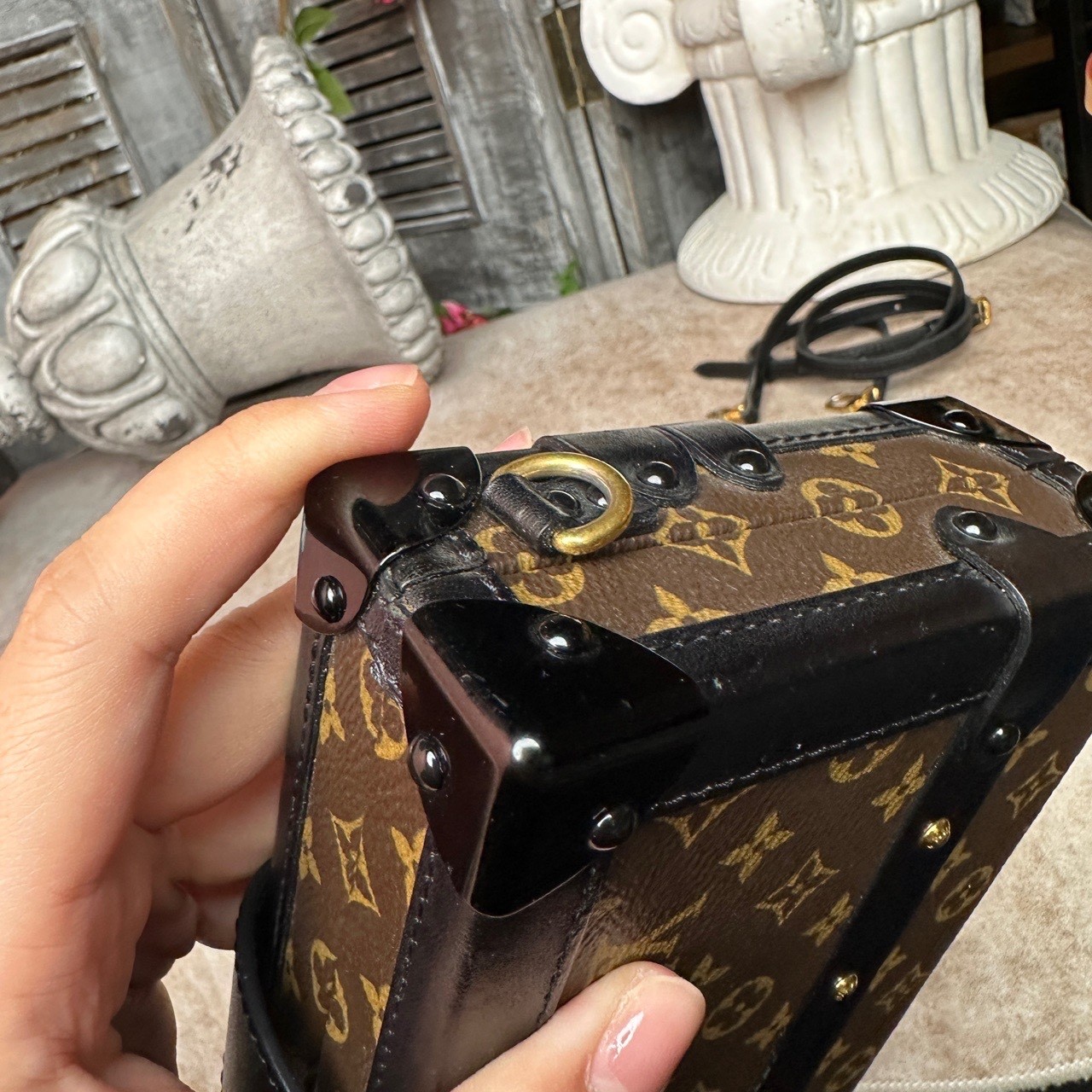 Louis Vuitton Pre-Owned Authentic Box Clutch Monogram Free Tracked Shipping