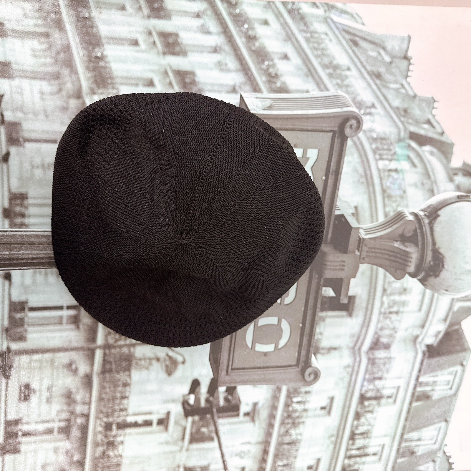 Kangol K3107ST Breathable Flat Cap Ivy Beret Hat Black One Size