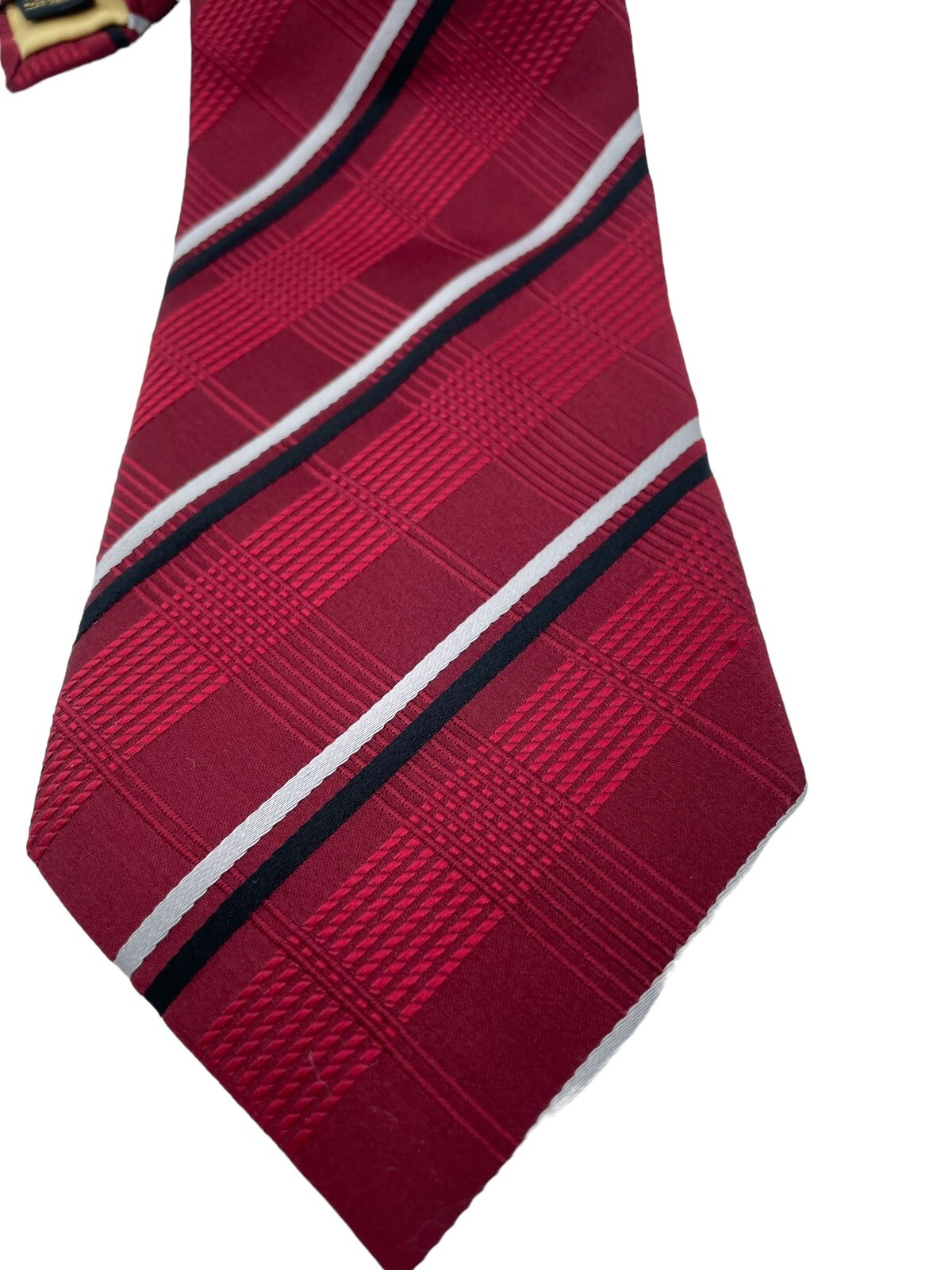Donald J. Trump Tie Men’s 59″x 3 1/2″ Red With Stripes 100% Silk (TA1) NW/OTs