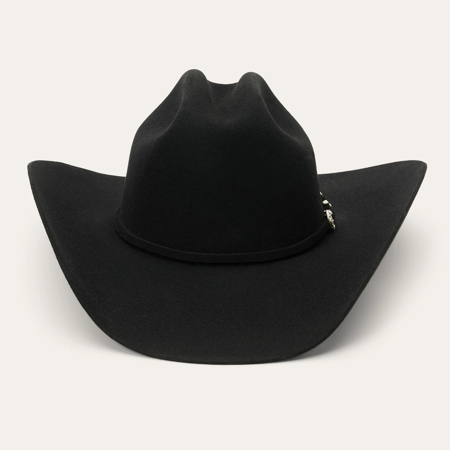 Stetson® 4X Duncan Black Felt Hat 4 1/4″ BRIM With Free Hat Brush