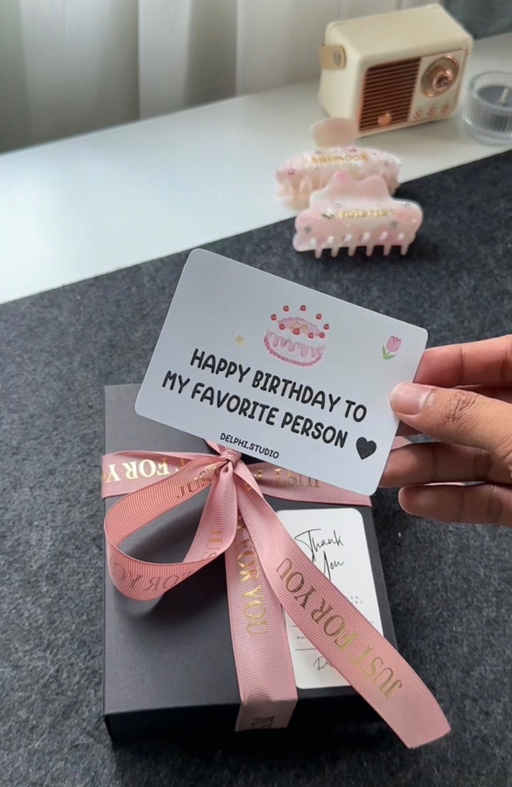 Personalized Hair Claw Clip Custom Name Acetate Hair Clip Gift for Women