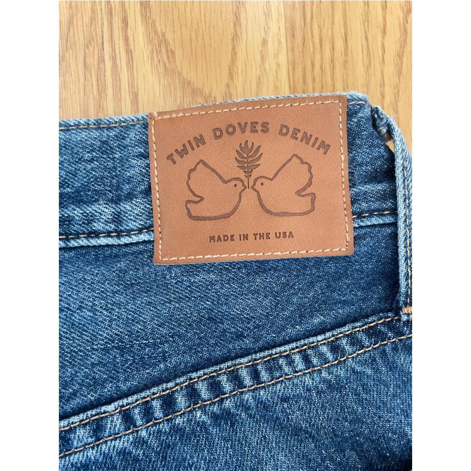 Twin Doves Denim by Emerson Fry The Barrel Jean in Dark Nova size 24