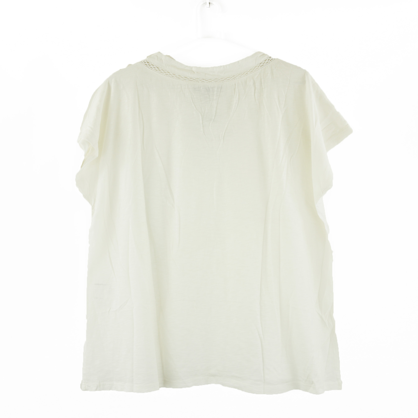 Gloria Vanderbilt Ladies’ Embroidered Top, size X-Large, Crystal White