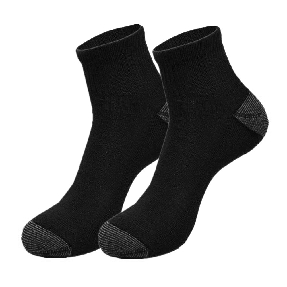 Men Cushioned Cotton Athletic Ankle Quarter Crew Socks Low Cut Size 9-13