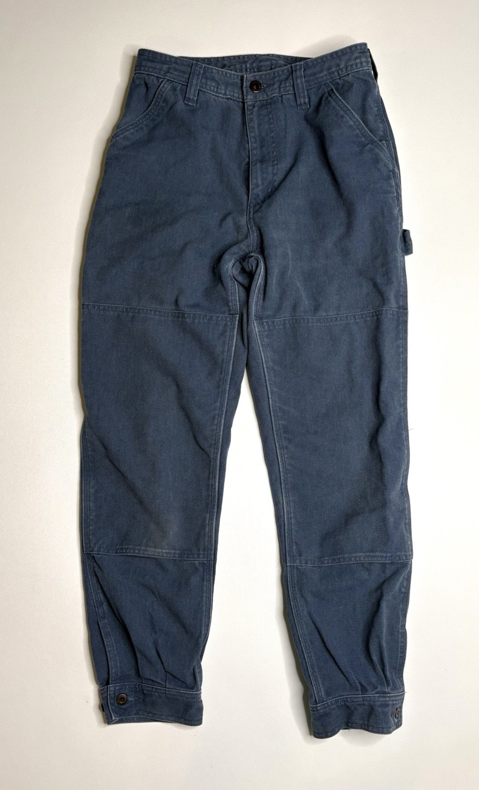 Patagonia All Seasons Double Knee Carpenter Hemp Blend Pants Womens 4 Blue