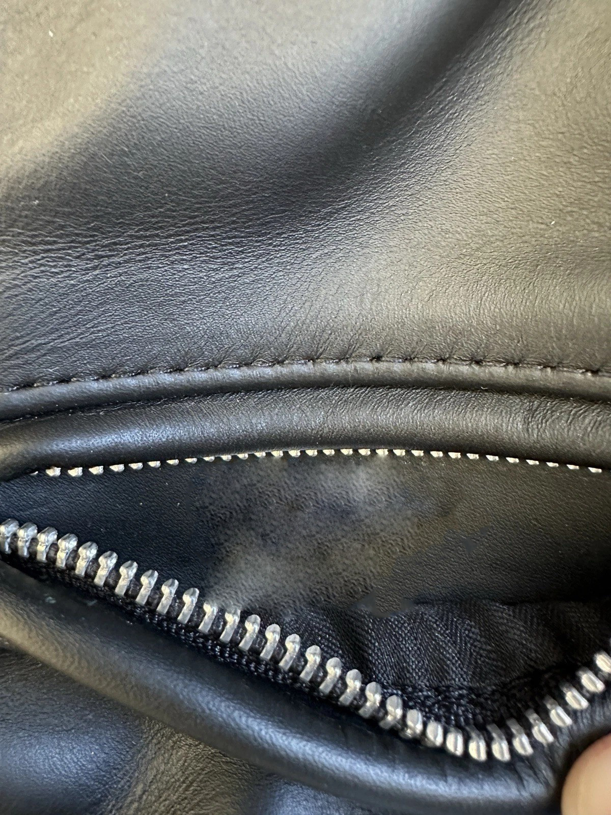 Schott NYC 641 Steerhide Leather Motorcycle Jacket Black Cafe Racer Mens