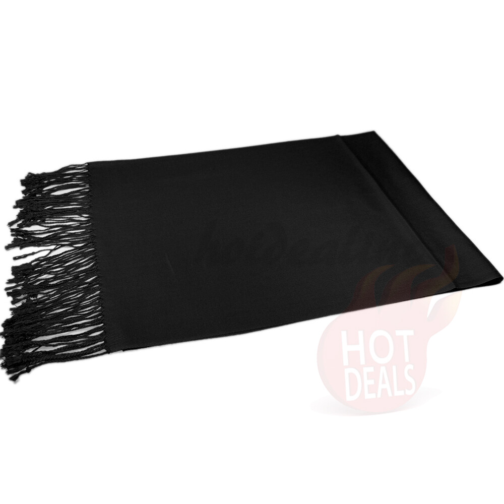 Soft Silk Shawl Wrap Women Pashmina Solid Scarf Stole Cashmere Wool Ladies Scarf