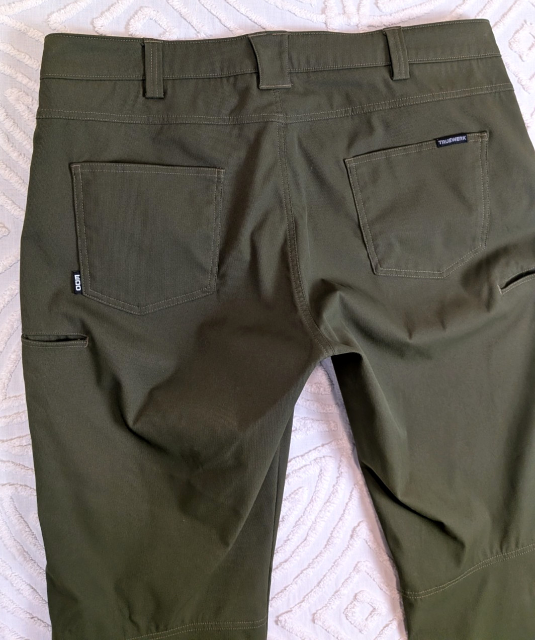 Truewerk EDO Werkpant Men’s 40×33 Green Pants Technical Performance Work 40 Long