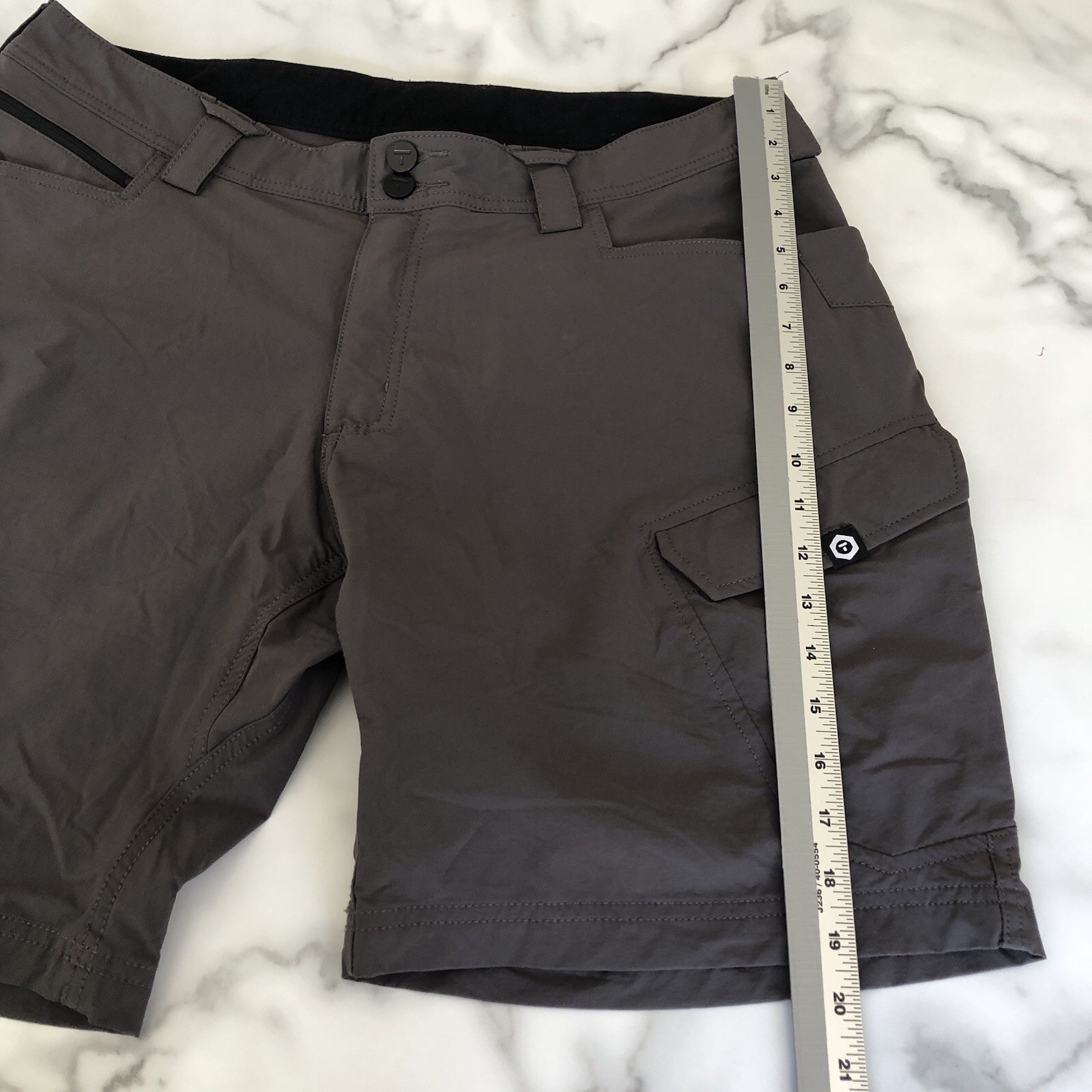 TRUEWERK T1 Werkshorts Mens Size 36 Gray Cargo Shorts Utility Work Outdoor