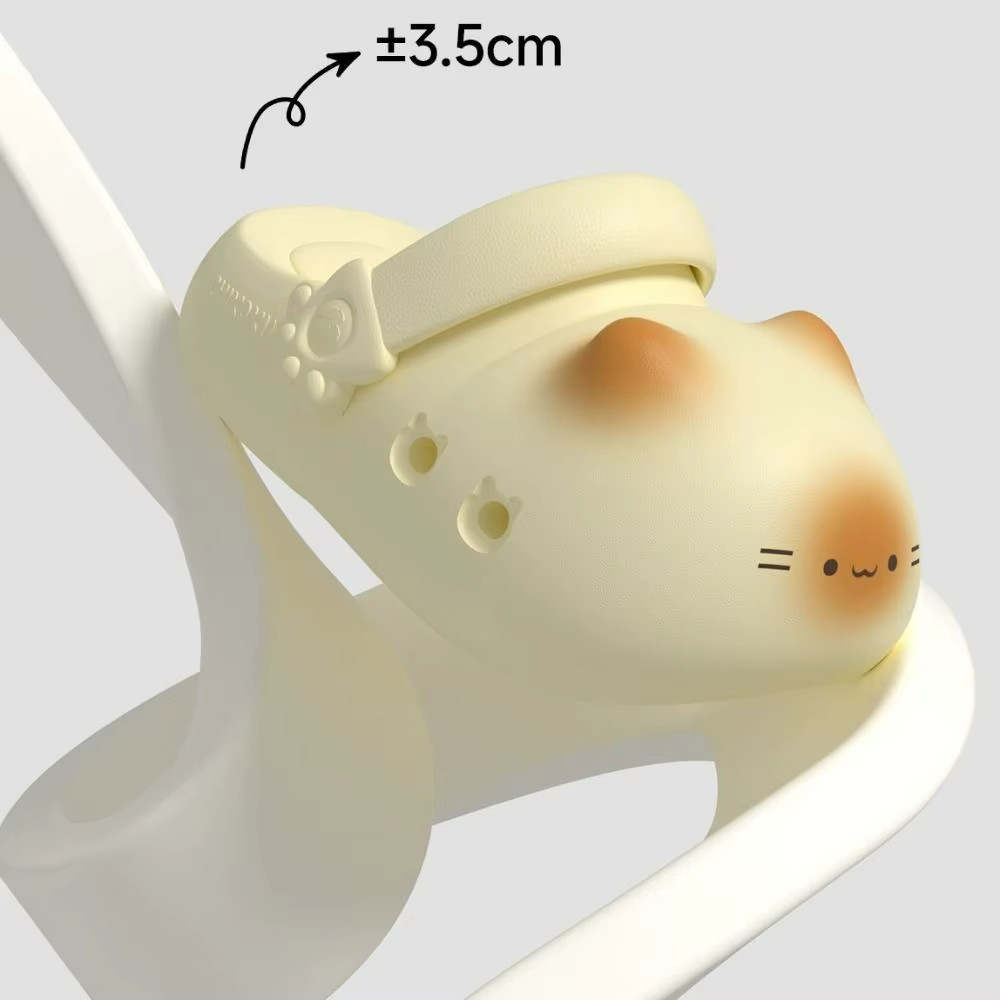 Adorable Waterproof Cat Slippers Anti Slip Bottom Cat Paw Soft Bottom Closed toe