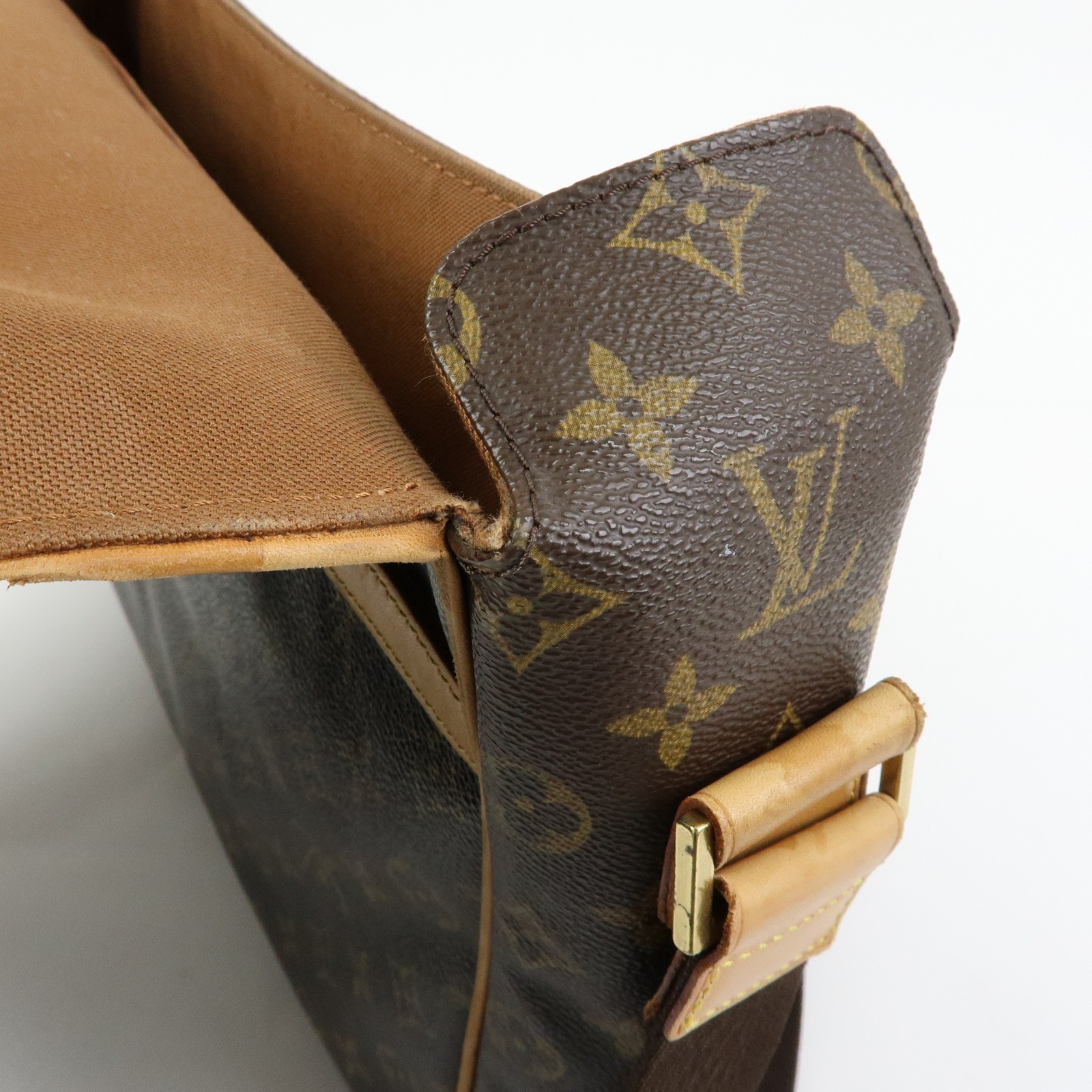 Louis Vuitton Monogram Abbesses Messenger Bag Brown M45257 Authentic Used F/S