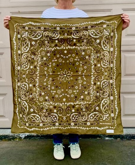 BIG ASS BANDANA Extra Large Texas Size Paisley Bandana 42×42 in