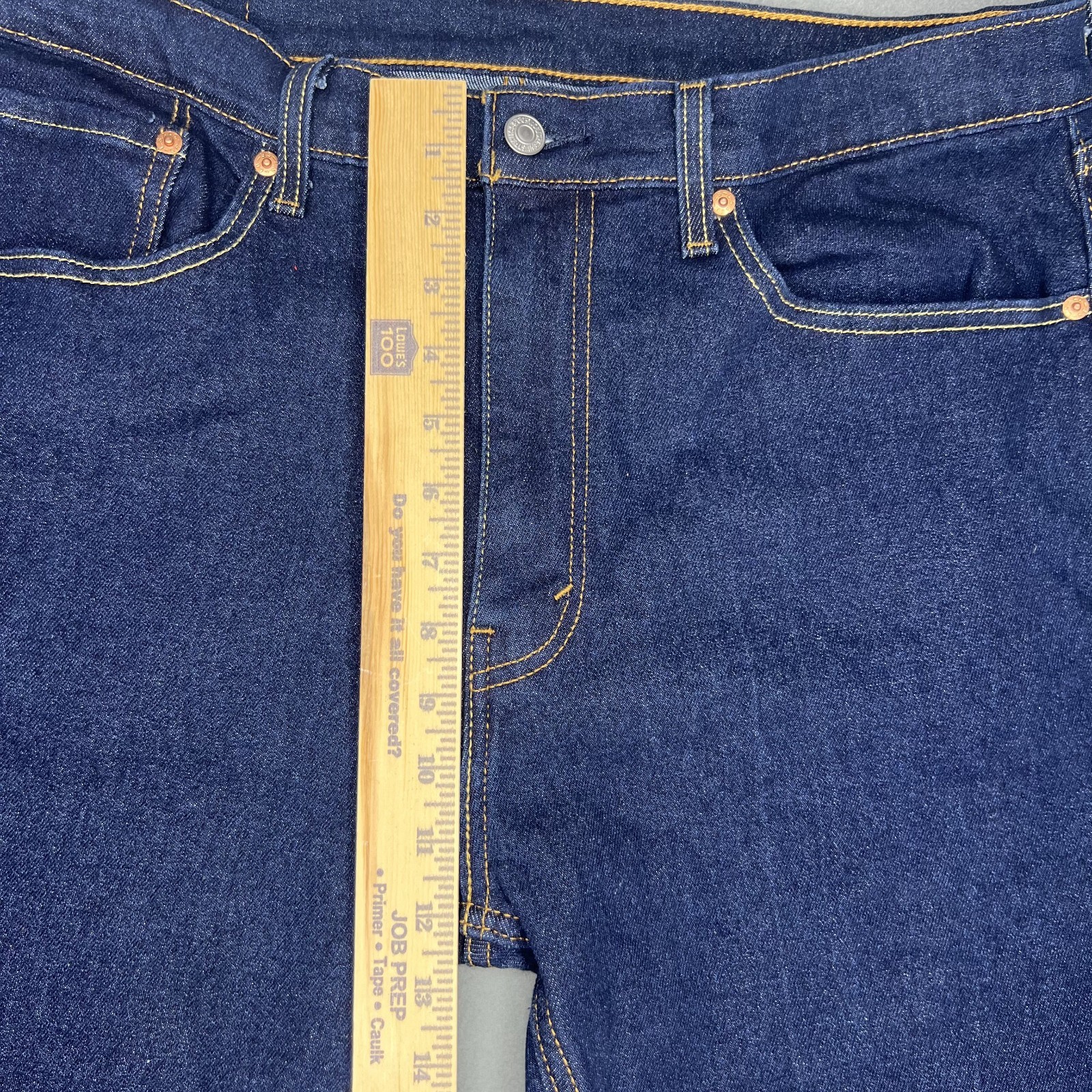 Levis 505 Mens Jeans 36×32 Dark Wash Blue Denim Regular Fit Straight Leg Classic