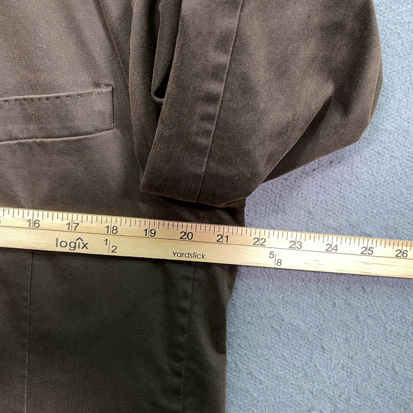 Kroon STING Blazer 42R Brown Cotton Stretch Unstructured Casual 2-Button