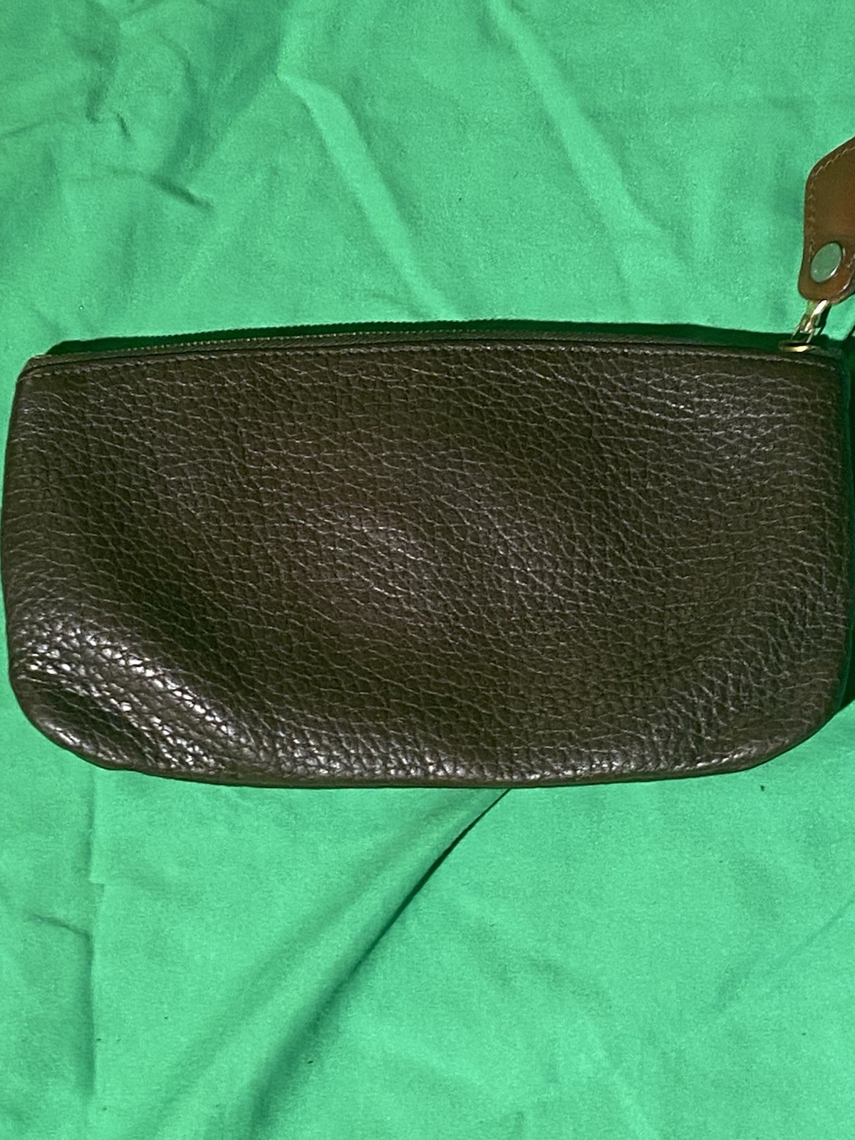 Dooney & Bourke Brown Zip Wallet w/ Logo Emblem, Solid, Women’s