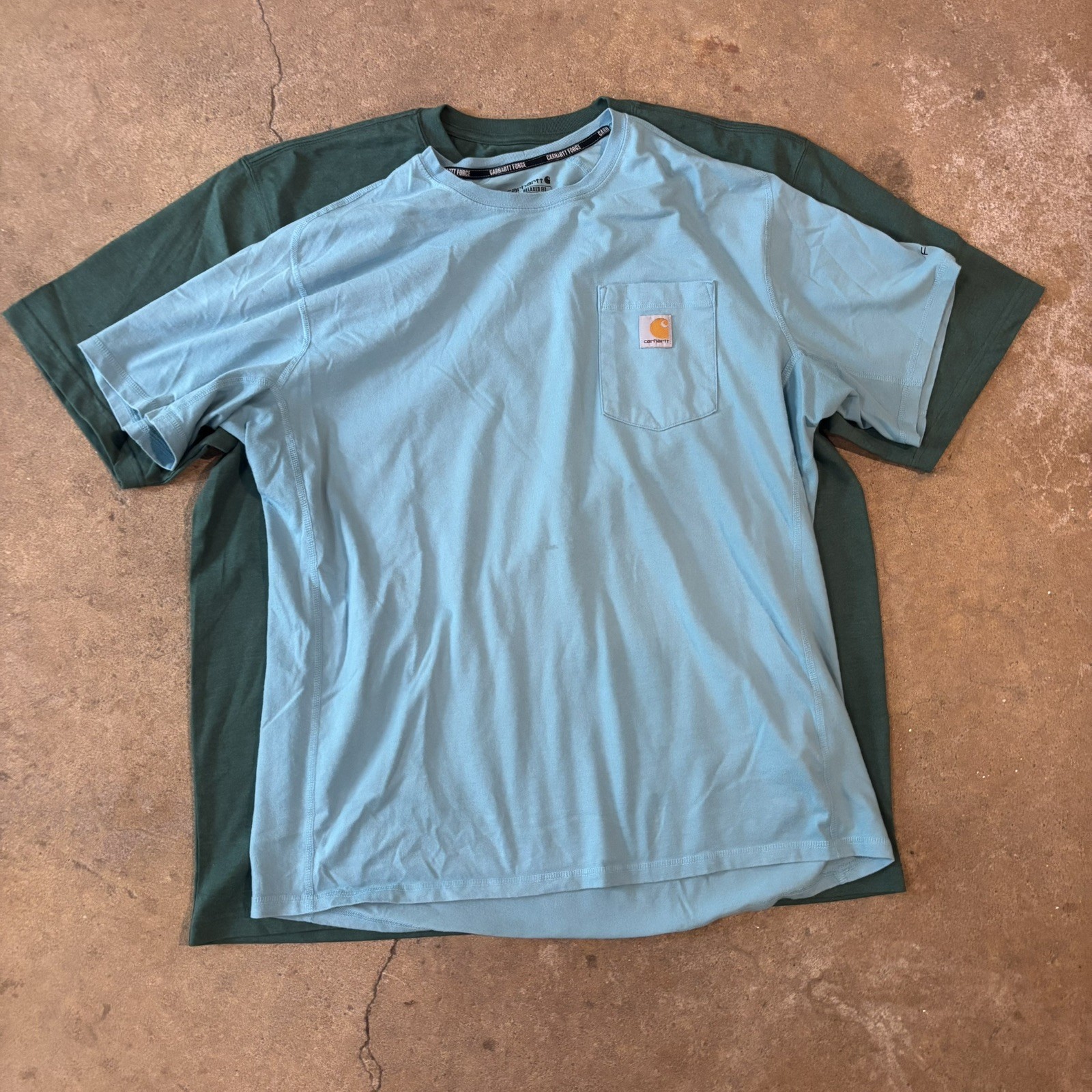 3 Pack of Carhartt Men’s XL Loose Fit Pocket Logo Crew Neck Short Sleeve T-Shirt