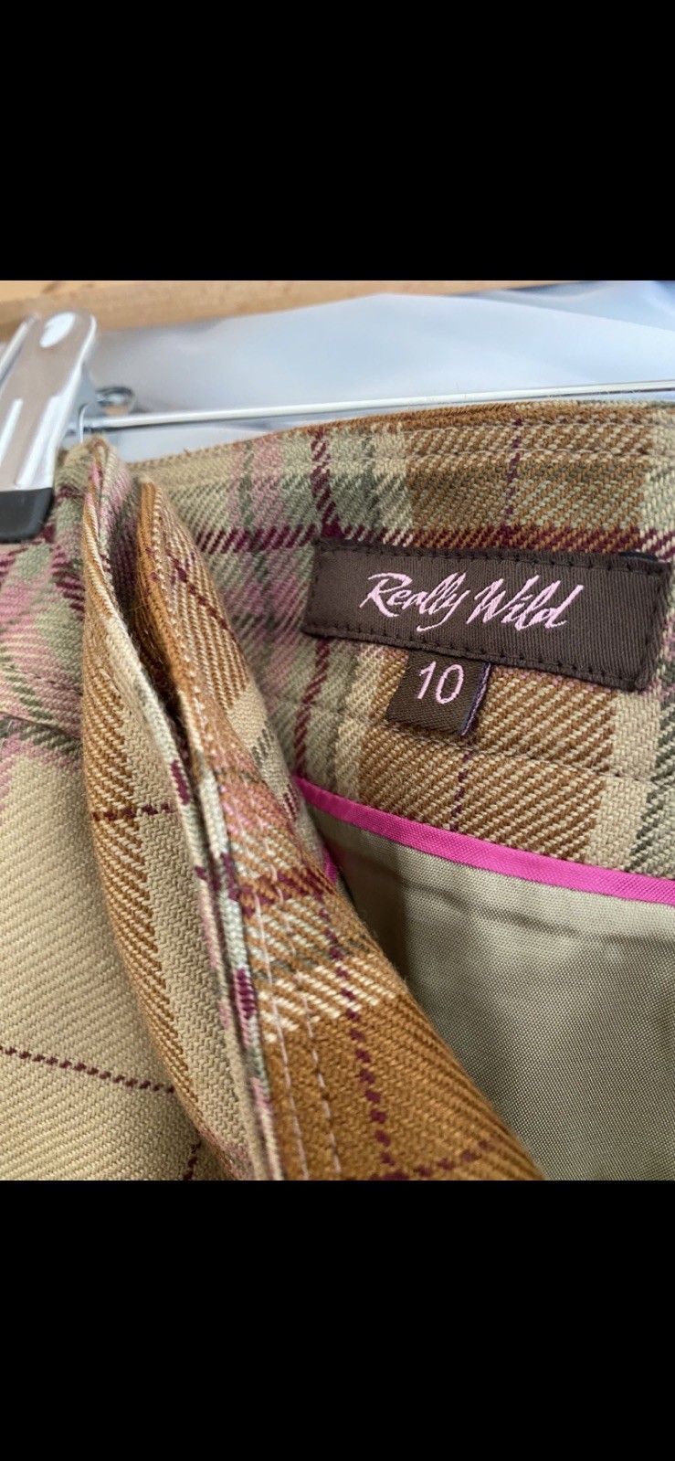 Really Wild Ladies Kilt Skirt With Buckles Wool Tweed worn once