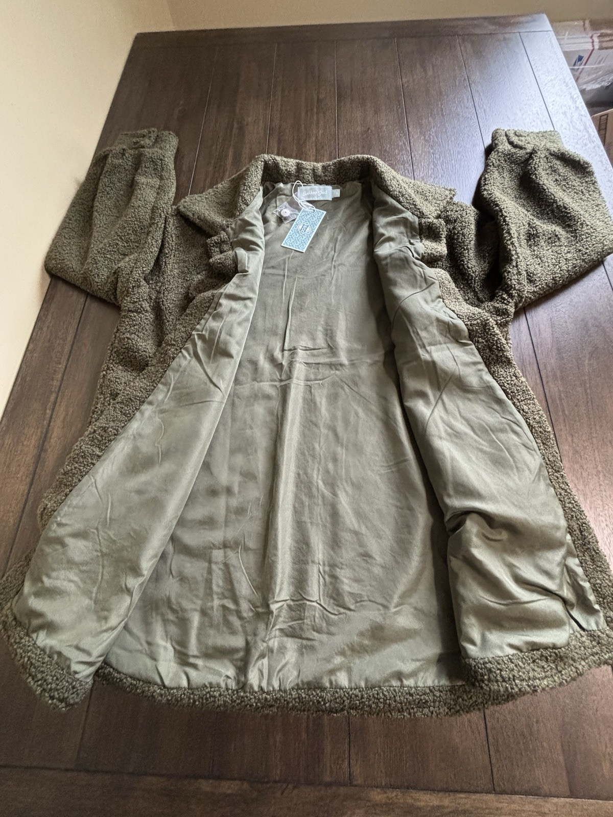 Southern Shirt Warm and Fuzzy Shirt Jacket Cedar Size Large Fully Lined NWT $98