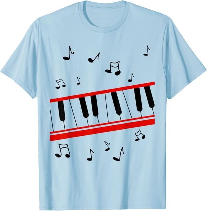 Retro 1980s Beat It Piano T-Shirt cartoon version T-Shirt