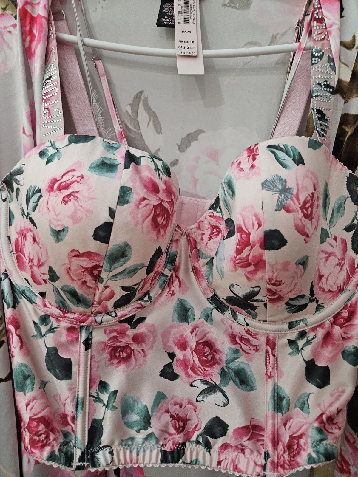 Victorias Secret Chamise/bra Sz 34DD and Matching Thong Panties