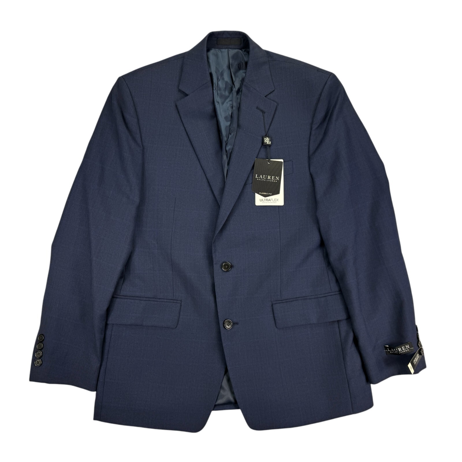 Lauren Ralph Lauren Mens UltraFlex Lattimore Classic Fit Suit Jacket Navy 40R