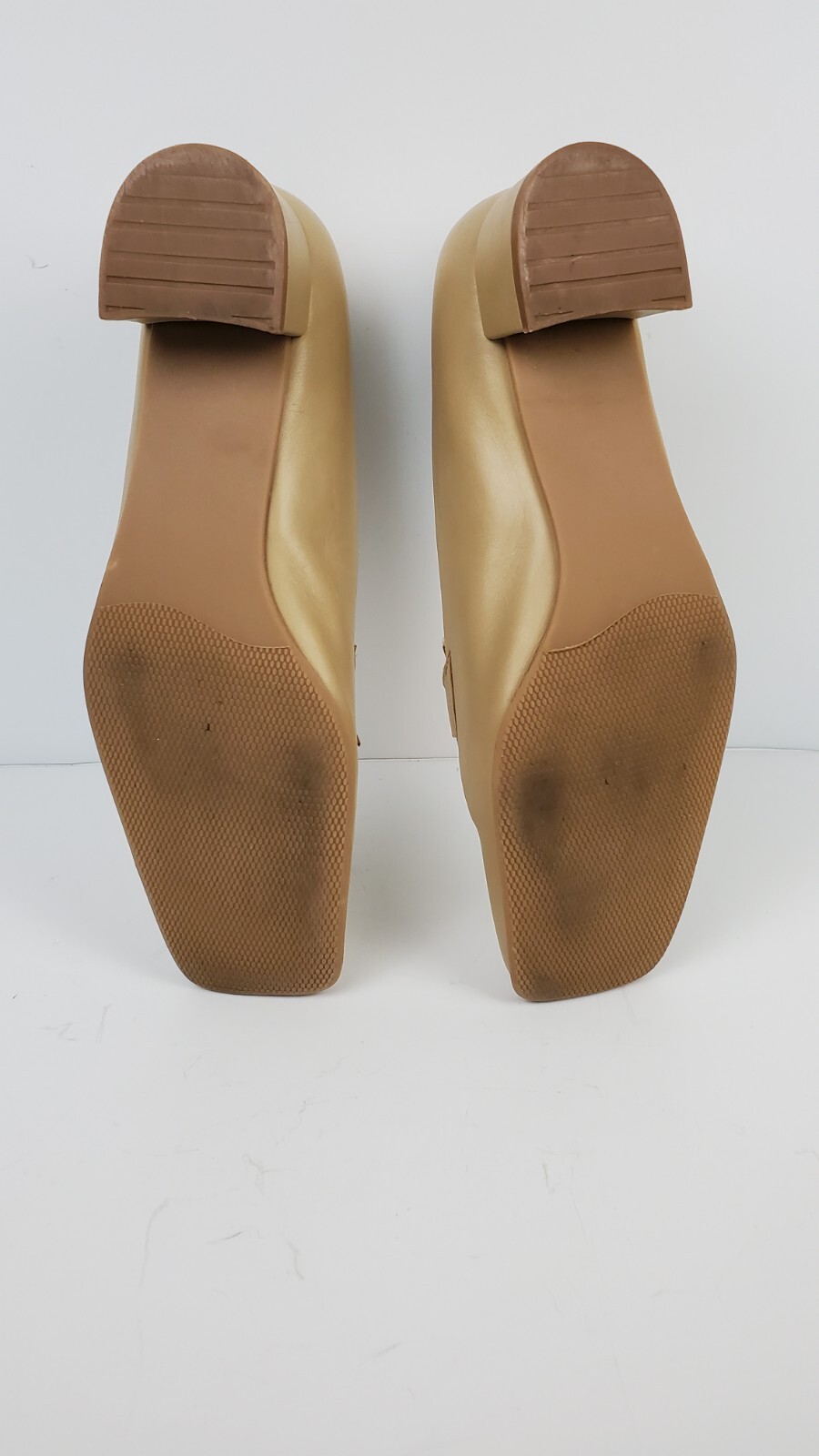 THERESIA M. Graham tan leather shoe Loafer heel 7.5 (9.5 US) Made in Germany