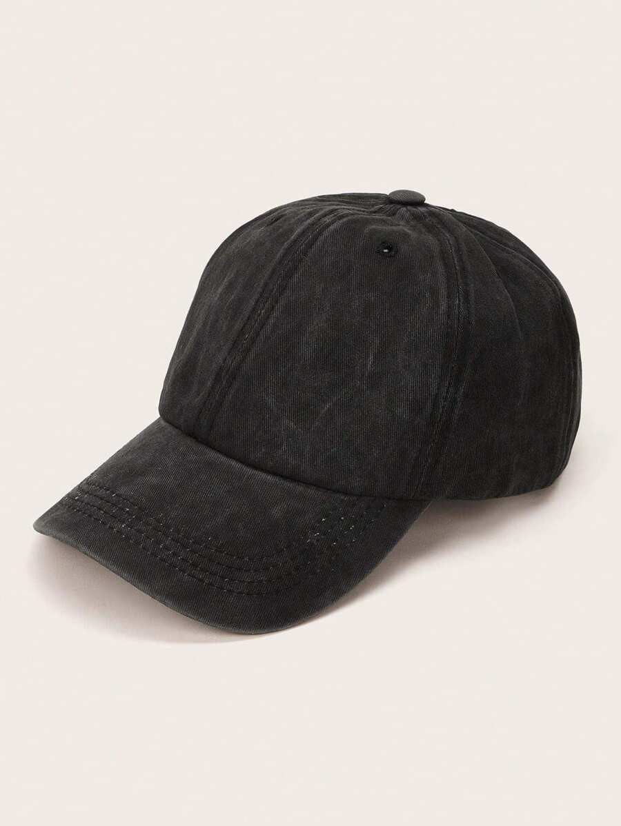 Distressed Baseball Cap Ponytail Unstructured Dad Hat Washed Y2K Anti-UV