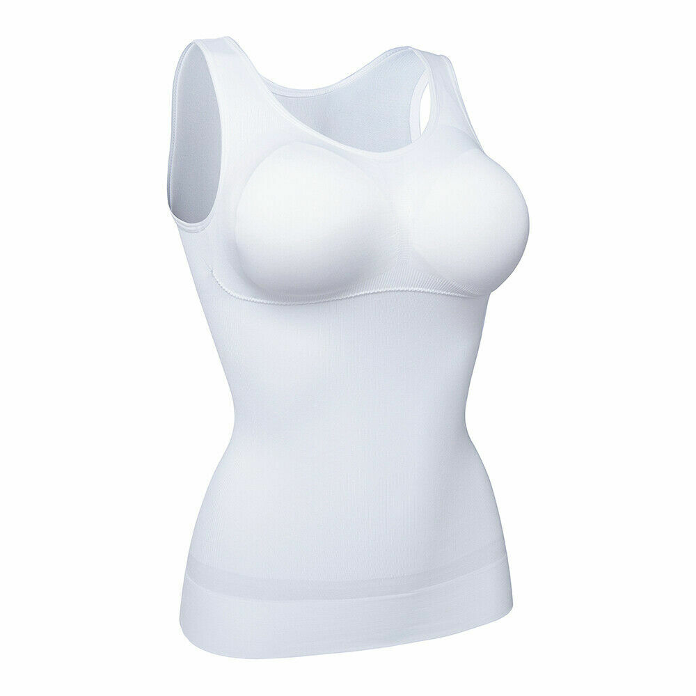 Womens Camisole Tank Top Body Shaper Slimming Firm Tummy Control Shapewear Vest
