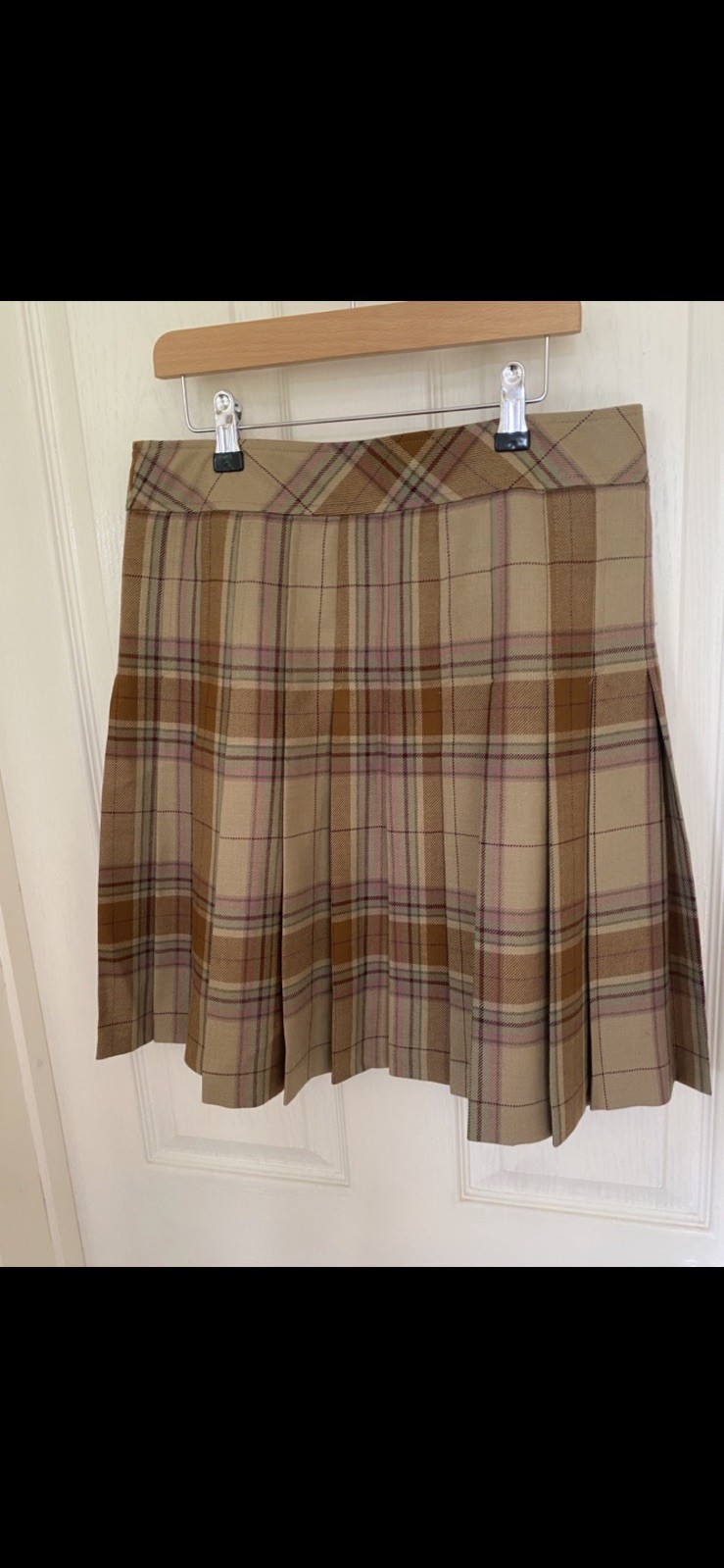 Really Wild Ladies Kilt Skirt With Buckles Wool Tweed worn once