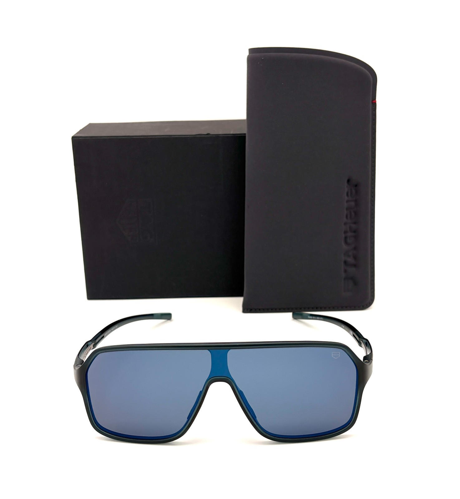 TAG HEUER TH40011I 0091X Matte Blue / Blue Mirror 132mm Sunglasses